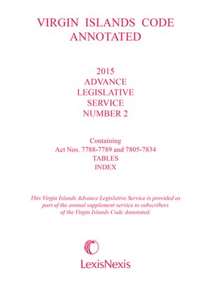 cover image of Virgin Islands Advance Legislation